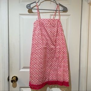 Vineyard Vines Pink Fringe Dress